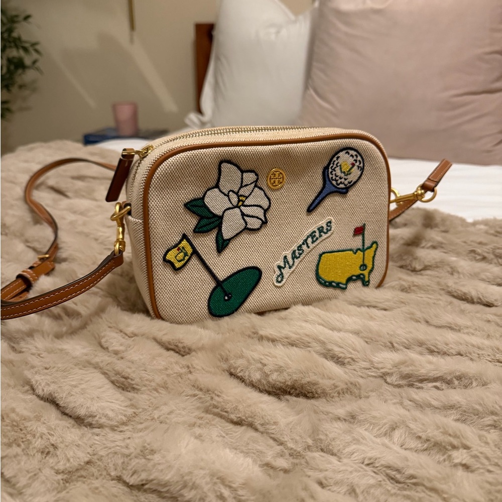 Masters x Tory Burch embroidered crossbody